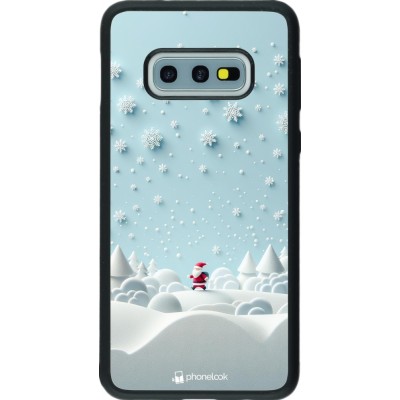 Samsung Galaxy S10e Case Hülle - Silikon schwarz Weihnachten 2023 Kleiner Vater Schneeflocke