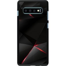 Hülle Samsung Galaxy S10+ - Black Red Lines