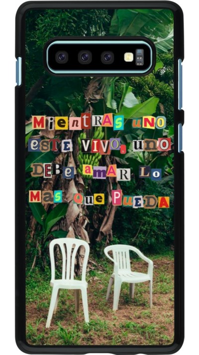 Samsung Galaxy S10+ Case Hülle - Chairs DTMF