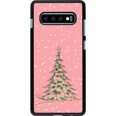 Samsung Galaxy S10+ Case Hülle - Christmas 25 Pink Tree