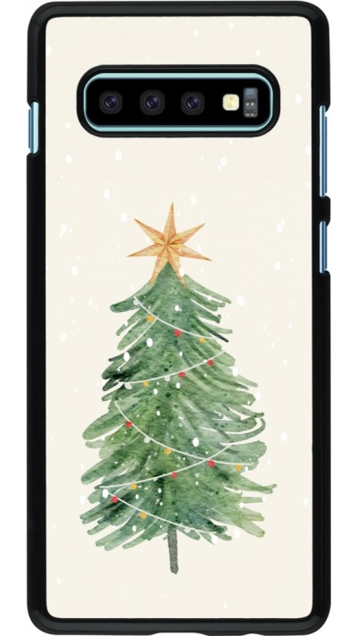Coque Samsung Galaxy S10+ - Christmas 25 Sketch Tree