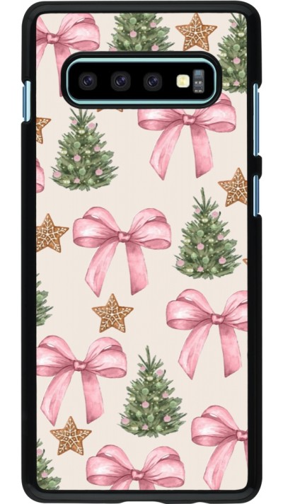 Coque Samsung Galaxy S10+ - Christmas 25 Vintage Ribbons