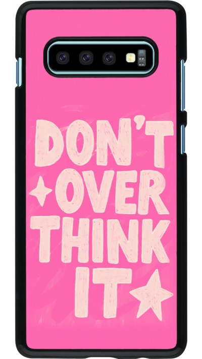 Samsung Galaxy S10+ Case Hülle - Dont over think it 2026