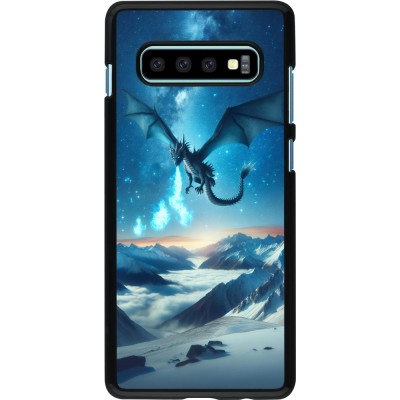 Samsung Galaxy S10+ Case Hülle - Drache nächtliche Berg
