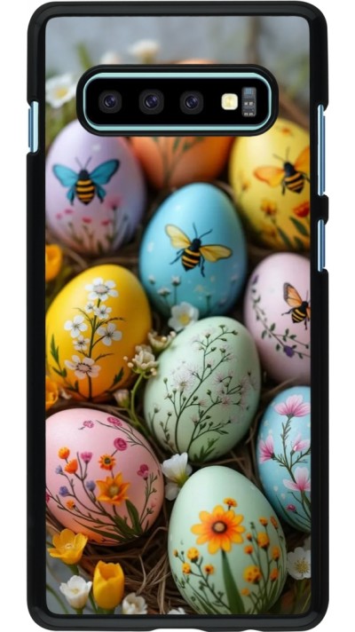 Samsung Galaxy S10+ Case Hülle - Easter 2026 Eggs with bees