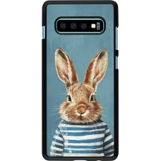 Samsung Galaxy S10+ Case Hülle - Easter 2026 Rabbit navy
