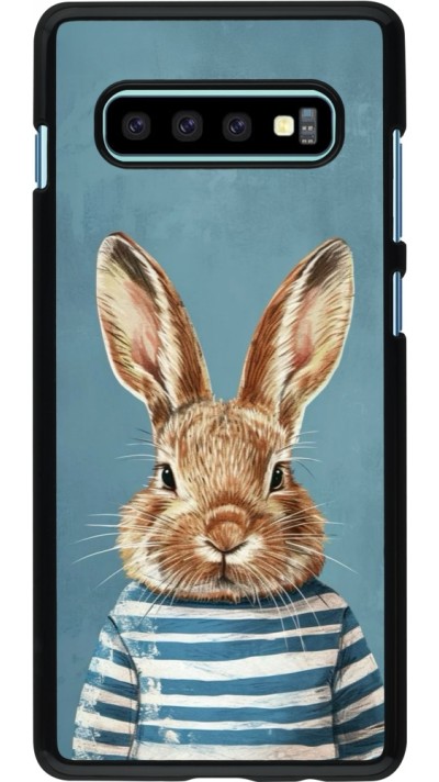 Samsung Galaxy S10+ Case Hülle - Easter 2026 Rabbit navy