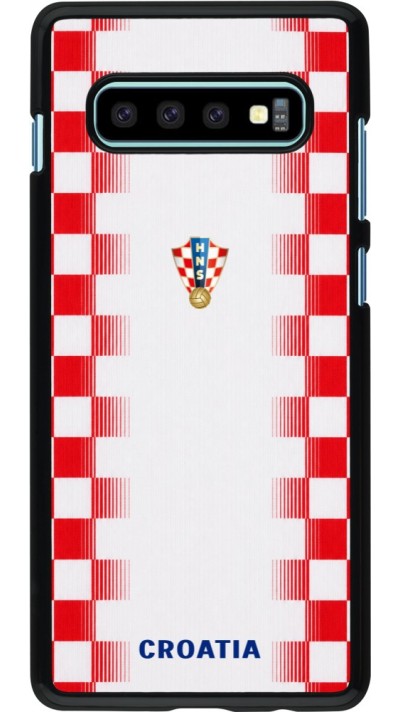 Samsung Galaxy S10+ Case Hülle - Kroatien 2026 personalisierbares Fussballtrikot