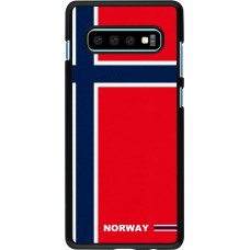 Samsung Galaxy S10+ Case Hülle - Norwegen 2026 personalisierbares Fussballtrikot