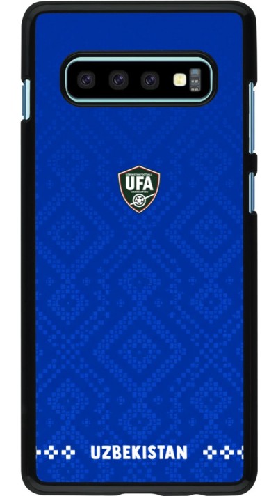 Samsung Galaxy S10+ Case Hülle - Usbekistan 2026 personalisierbares Fussballtrikot