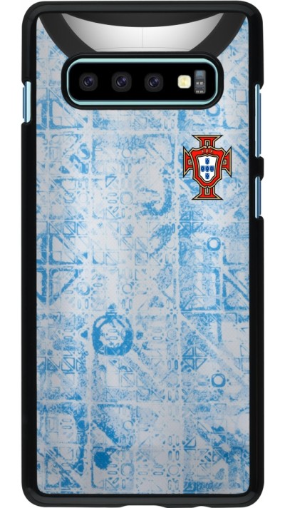 Samsung Galaxy S10+ Case Hülle - Portugal Away personalisierbares Fussballtrikot