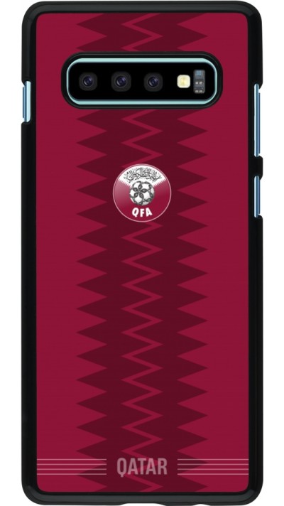 Samsung Galaxy S10+ Case Hülle - Qatar 2026 personalisierbares Fussballtrikot