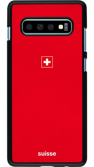 Samsung Galaxy S10+ Case Hülle - Schweiz 2026 personalisierbares Fussballtrikot