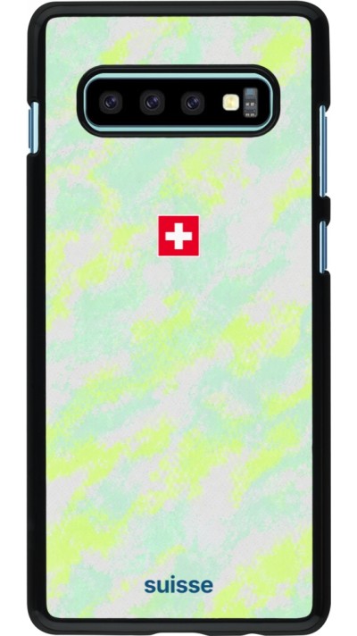 Samsung Galaxy S10+ Case Hülle - Schweiz Away 2026 personalisierbares Fussballtrikot