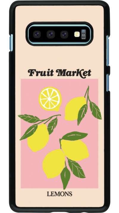 Samsung Galaxy S10+ Case Hülle - Fruit market lemons 2026