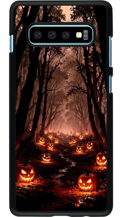 Samsung Galaxy S10+ Case Hülle - Halloween 2025 Road of Terrifying Pumpkins