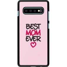 Samsung Galaxy S10+ Case Hülle - Mom 2023 best Mom ever pink