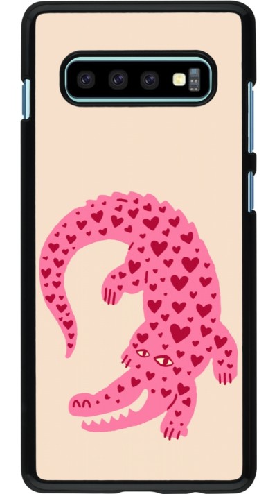 Samsung Galaxy S10+ Case Hülle - Pink crocodile 2026