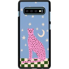 Samsung Galaxy S10+ Case Hülle - Pink leopard with stars 2026