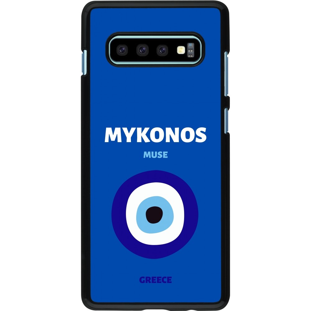 Samsung Galaxy S10+ Case Hülle - Pop Summer Destination Mykonos