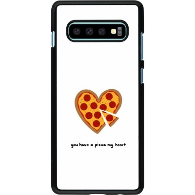 Samsung Galaxy S10+ Case Hülle - Saint Valentines Day 26 You have my pizza heart