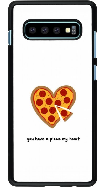 Samsung Galaxy S10+ Case Hülle - Saint Valentines Day 26 You have my pizza heart