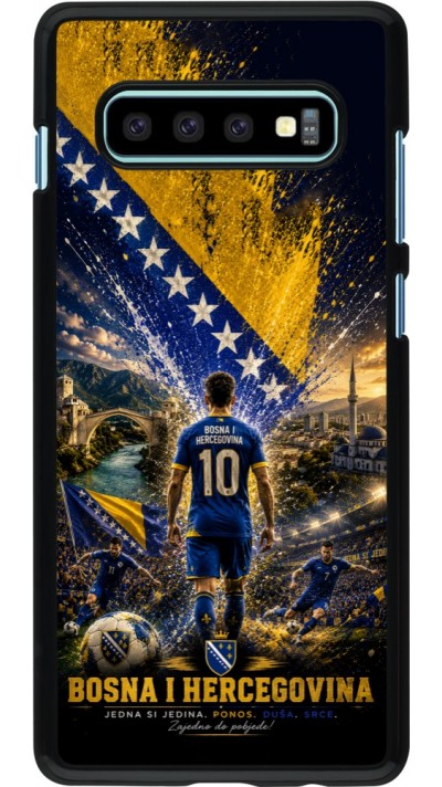 Samsung Galaxy S10+ Case Hülle - Fussball Bosnien und Herzegowina splash 2026