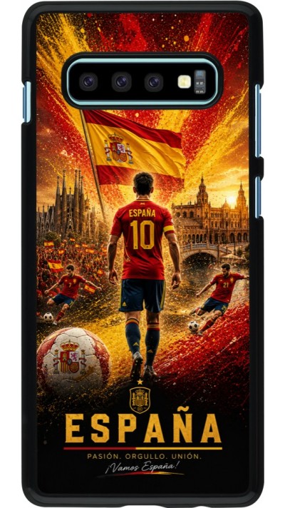Samsung Galaxy S10+ Case Hülle - Fussball Espanien splash 2026