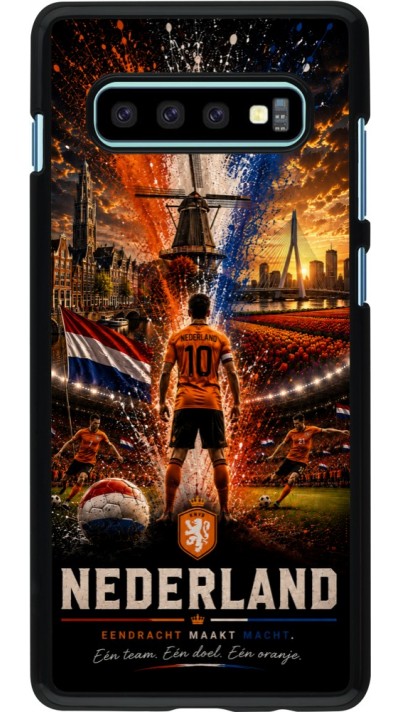 Samsung Galaxy S10+ Case Hülle - Fussball Niederlande splash 2026