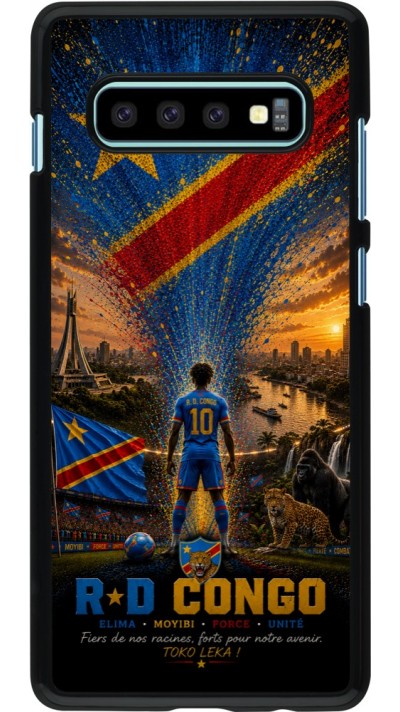 Samsung Galaxy S10+ Case Hülle - Fussball Demokratische Republik Kongo splash 2026
