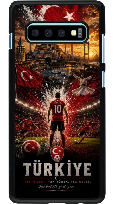 Samsung Galaxy S10+ Case Hülle - Fussball Türkei splash 2026