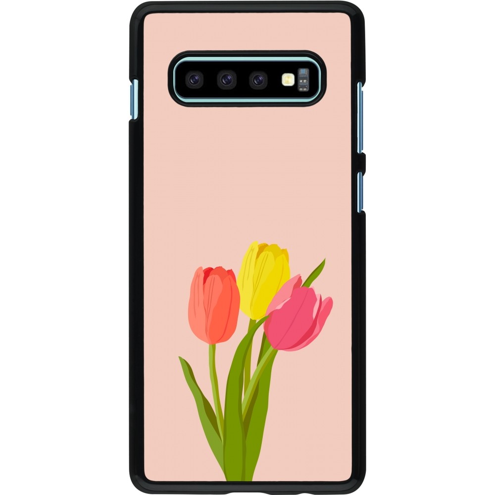 Samsung Galaxy S10+ Case Hülle - Spring 23 tulip trio