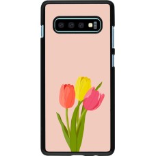 Samsung Galaxy S10+ Case Hülle - Spring 23 tulip trio