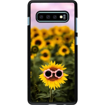 Samsung Galaxy S10+ Case Hülle - Sunflower with glasses Spring 2026
