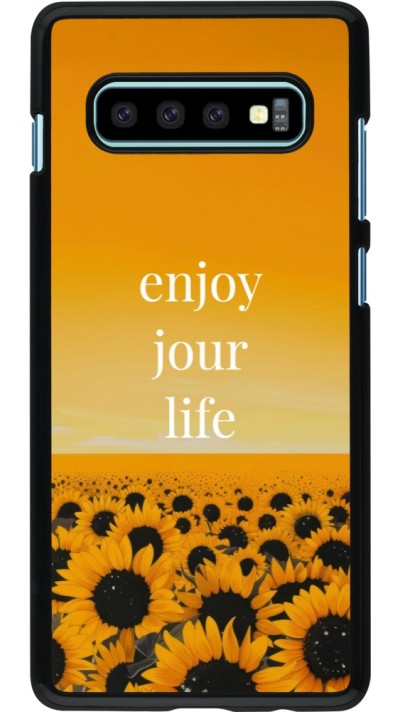 Samsung Galaxy S10+ Case Hülle - Summer 2025 Enjoy your life