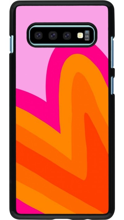 Samsung Galaxy S10+ Case Hülle - Valentine 2024 heart gradient