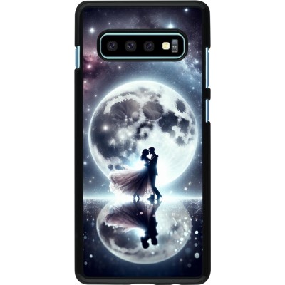 Samsung Galaxy S10+ Case Hülle - Valentin 2024 Liebe unter dem Mond