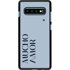 Samsung Galaxy S10+ Case Hülle - Valentine 2024 mucho amor azul