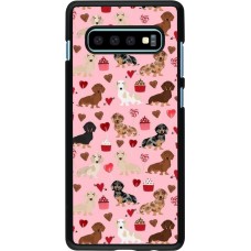 Samsung Galaxy S10+ Case Hülle - Valentine 2024 puppy love