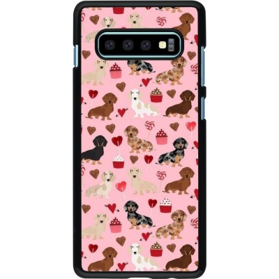 Samsung Galaxy S10+ Case Hülle - Valentine 2024 puppy love