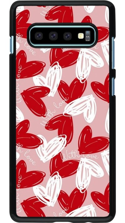 Samsung Galaxy S10+ Case Hülle - Valentine 2024 with love heart