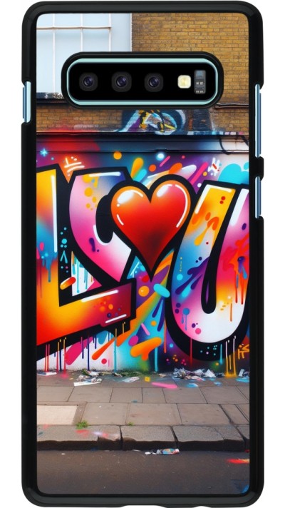 Samsung Galaxy S10+ Case Hülle - Valentin 2025 Liebe U Tag