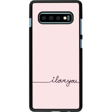 Samsung Galaxy S10+ Case Hülle - Valentine 2023 i love you writing