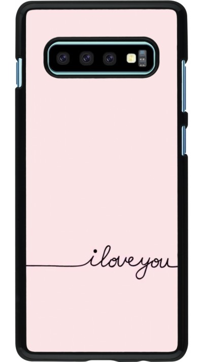 Samsung Galaxy S10+ Case Hülle - Valentine 2023 i love you writing