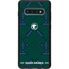 Samsung Galaxy S10+ Case Hülle - Silikon schwarz Saudi Arabien 2026 personalisierbares Fussballtrikot