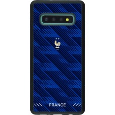 Samsung Galaxy S10+ Case Hülle - Silikon schwarz Frankreich 2026 personalisierbares Fussballtrikot