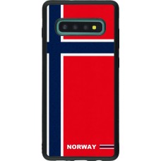 Samsung Galaxy S10+ Case Hülle - Silikon schwarz Norwegen 2026 personalisierbares Fussballtrikot