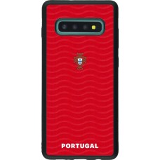 Samsung Galaxy S10+ Case Hülle - Silikon schwarz Portugal 2026 personalisierbares Fussballtrikot