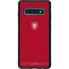 Samsung Galaxy S10+ Case Hülle - Silikon schwarz Tschechische Republik 2026 personalisierbares Fussballtrikot