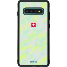 Samsung Galaxy S10+ Case Hülle - Silikon schwarz Schweiz Away 2026 personalisierbares Fussballtrikot